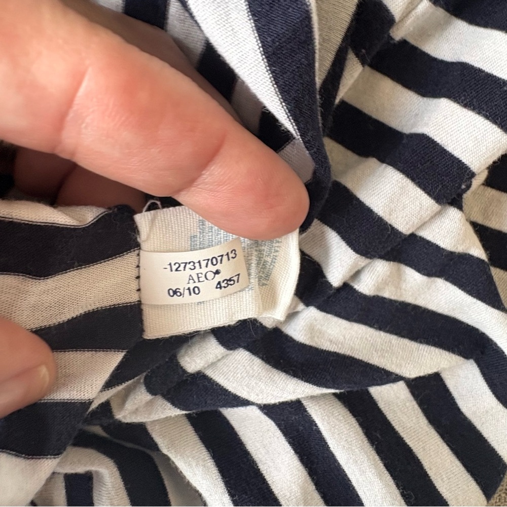Aerie Women’s Soft Sleep Tank Blue & White Stripe - Size XL - Picture 4 of 5